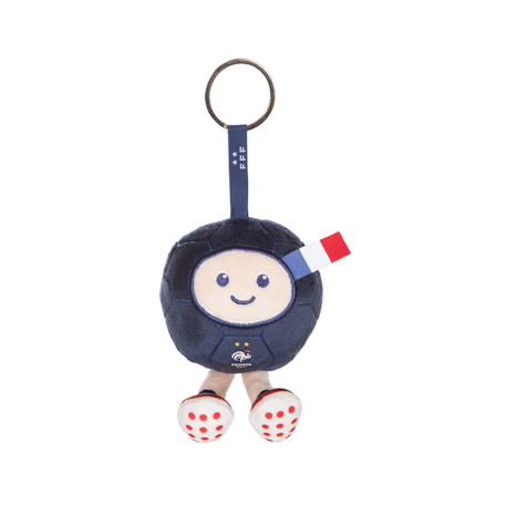 Peluche Officielle porte-clés ballon fff - Fédération Française de Football 10CM Blanc 2 - vertbaudet enfant 
