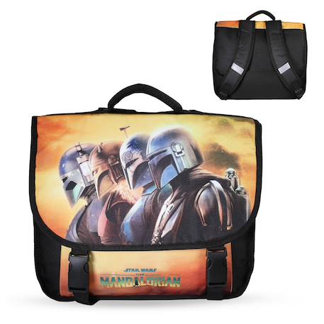 Garçon-Cartable scolaire 2 compartiments Star Wars The Mandalorian - 38 cm