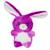 Peluche - peluche lapin cloudy 15 cm - violet Violet 1 - vertbaudet enfant 