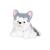 Peluche - peluche floppy choopy husky gris et blanc – 22 cm Blanc 6 - vertbaudet enfant 