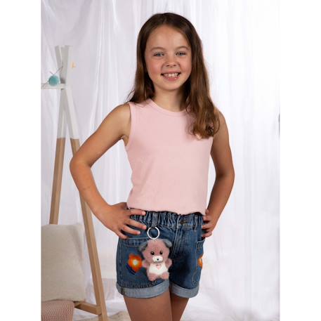 Porte-clés peluche chien doux pour enfant Gris 4 - vertbaudet enfant 