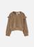 Sweat-shirt fille à volants sur les épaules Beige 2 - vertbaudet enfant 