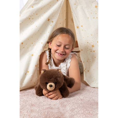 Peluche - peluche floppy choopy ours brun – 22 cm Beige 3 - vertbaudet enfant 