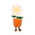 Peluche - peluche fleur marguerite avec pot orange – mimi flowers – 24 cm Orange 1 - vertbaudet enfant 