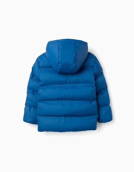 Doudoune thermique avec capuche et poches Bleu+Gris foncé 4 - vertbaudet enfant 