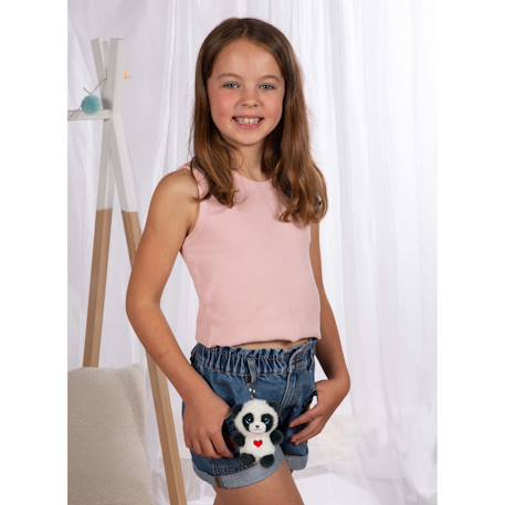 Porte-clés peluche panda doux pour enfant 8cm Gris 4 - vertbaudet enfant 