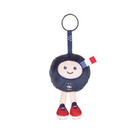Peluche Officielle porte-clés ballon fff - Fédération Française de Football 10CM Blanc 1 - vertbaudet enfant 