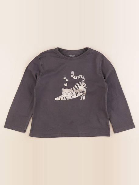 Tee-shirt - 5 ans Gris 1 - vertbaudet enfant 