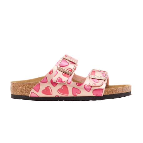 Sandales fille Coeur en cuivre métallique, marron 2 - vertbaudet enfant 