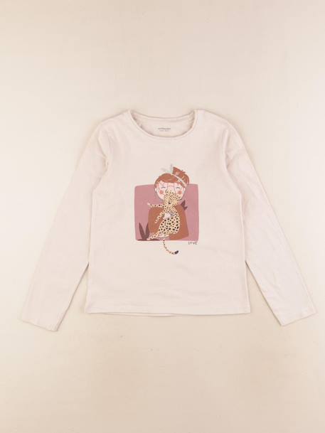 Tee-shirt - 8 ans Beige 1 - vertbaudet enfant 