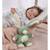 Doudou lapin doux avec longues oreilles - 28 cm Bleu+Marron+Rose+Vert 13 - vertbaudet enfant 