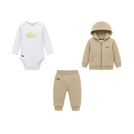 Ensemble de survêtement bébé en coton Bleu ciel+Bleu marine, bleu ciel+Rose clair+Viennois, blanc 13 - vertbaudet enfant 