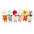 Peluche - peluche fleur orchidée avec pot beige rosé – mimi flowers – 24 cm Blanc 5 - vertbaudet enfant 