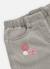 Pantalon fille denim brodé de fleurs Gris 3 - vertbaudet enfant 