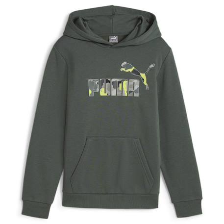 Garçon-Pull, gilet, sweat-Sweat garçon à capuche camo logo