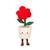 Peluche - peluche fleur rose rouge avec pot crème – mimi flowers – 24 cm Rouge 1 - vertbaudet enfant 