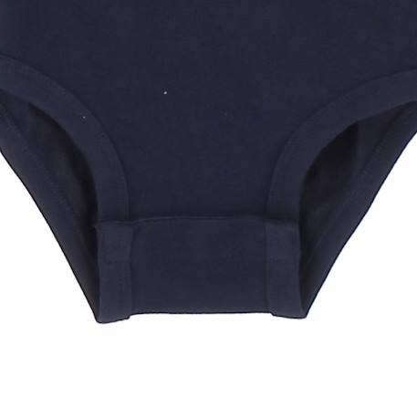 Body polo bébé en coton Bleu ciel+Marine+Marron clair 7 - vertbaudet enfant 