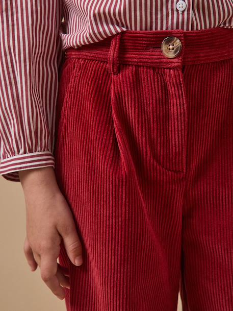 Pantalon flare en velours Cerise+Marine 3 - vertbaudet enfant 