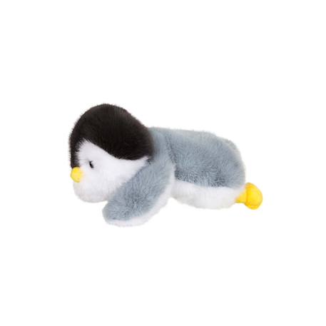 Peluche - peluche floppy choopy pingouin noir blanc et gris – 22 cm Blanc 5 - vertbaudet enfant 