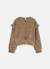 Sweat-shirt fille à volants sur les épaules Beige 3 - vertbaudet enfant 