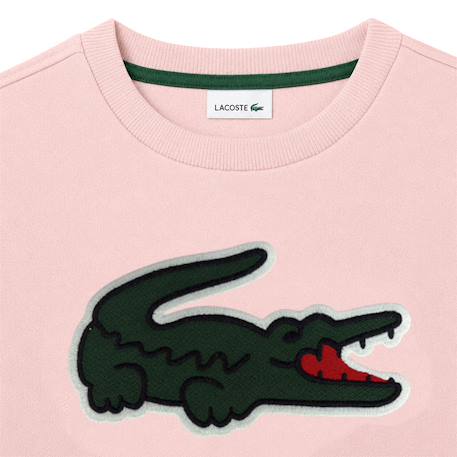 Sweatshirt enfant en coton Gris chiné+Noir foncé+Rose clair 15 - vertbaudet enfant 