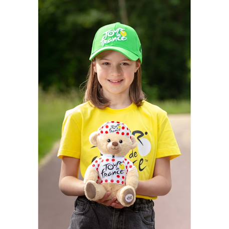 Peluche - peluche officielle ours tour de france - maillot et casquette grimpeur à pois - 24 cm Jaune 5 - vertbaudet enfant 