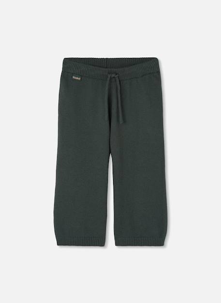 Pantalon fille avec cordon Vert 1 - vertbaudet enfant 