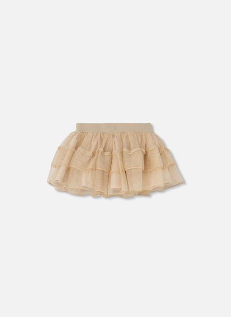 Jupe en tulle à volants Beige 2 - vertbaudet enfant 