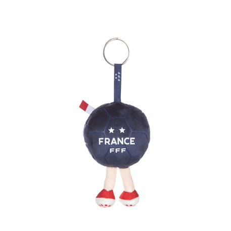 Peluche Officielle porte-clés ballon fff - Fédération Française de Football 10CM Blanc 3 - vertbaudet enfant 
