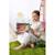 Peluche - peluche fleur lys avec pot taupe – mimi flowers – 24 cm Marron 3 - vertbaudet enfant 