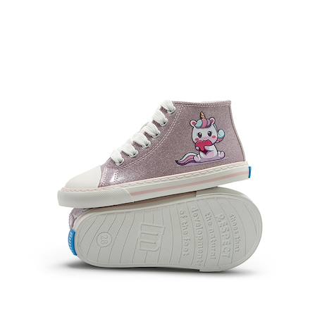 Sneakers filles synthétique fermeture éclair barefoot Pink 5 - vertbaudet enfant 