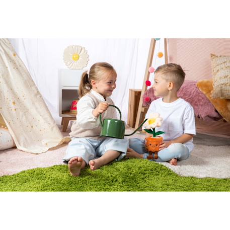Peluche - peluche fleur marguerite avec pot orange – mimi flowers – 24 cm Orange 6 - vertbaudet enfant 