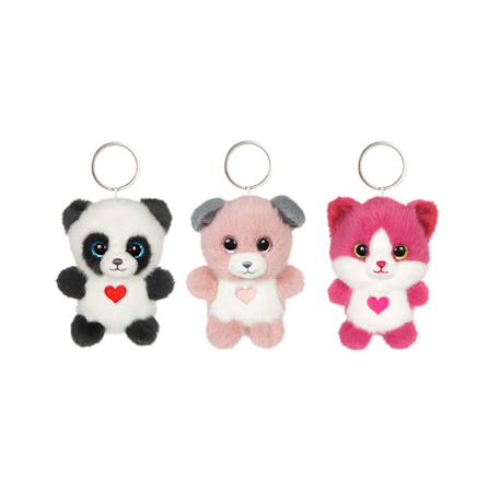 Porte-clés peluche chat doux pour enfant Rose 5 - vertbaudet enfant 
