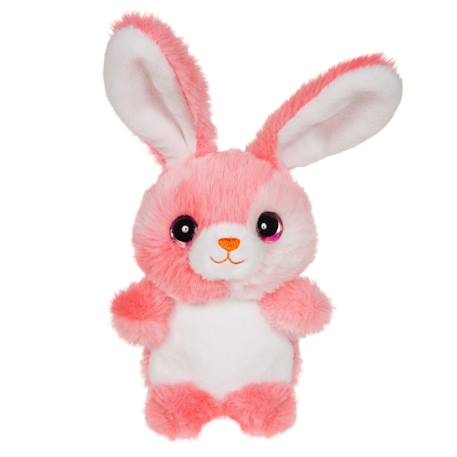 Peluche - peluche lapin cloudy 15 cm - corail Corail 1 - vertbaudet enfant 