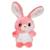 Peluche - peluche lapin cloudy 15 cm - corail Corail 1 - vertbaudet enfant 