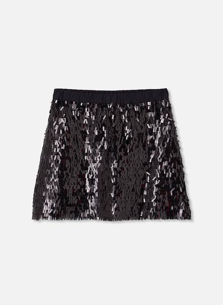 Jupe en tulle à sequins Noir 2 - vertbaudet enfant 