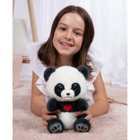 Peluche panda douce à câliner pour enfant - 23cm Gris 2 - vertbaudet enfant 