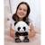Peluche panda douce à câliner pour enfant - 23cm Gris 2 - vertbaudet enfant 