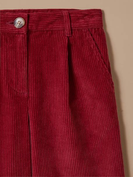 Pantalon flare en velours Cerise+Marine 2 - vertbaudet enfant 