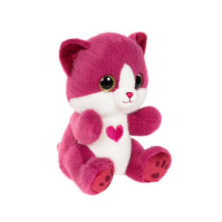 Peluche chat douce à câliner pour enfant - 23cm Rose 3 - vertbaudet enfant 