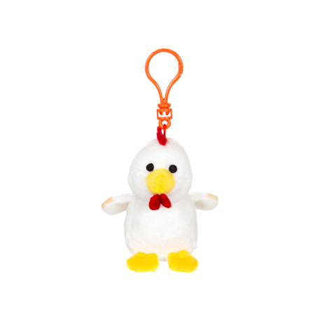 Porte-clés en peluche coq easter 8 cm Jaune 1 - vertbaudet enfant 