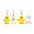 Porte-clés en peluche coq easter 8 cm Jaune 3 - vertbaudet enfant 