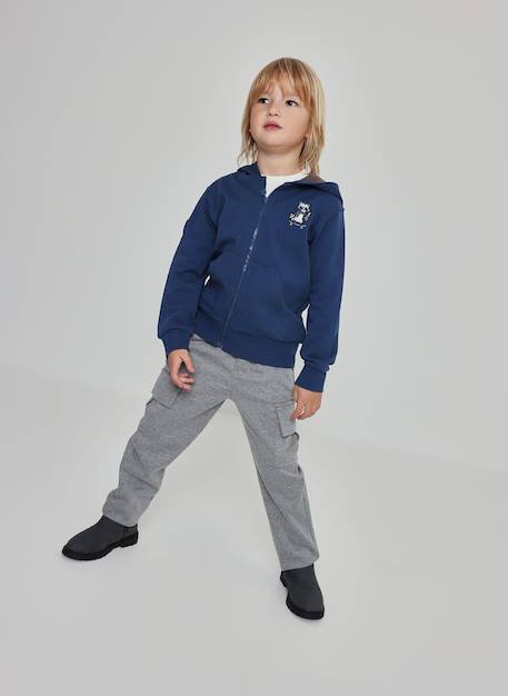 Pantalon cargo garçon Gris 1 - vertbaudet enfant 