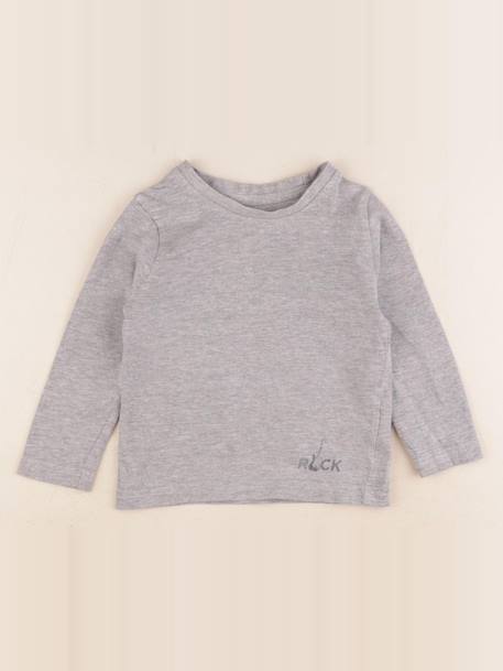 Tee-shirt - 2 ans Gris 1 - vertbaudet enfant 