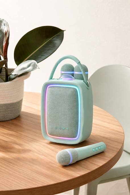 Enceinte & karaoké lumineuse - singy party bleu Vert d'eau 2 - vertbaudet enfant 