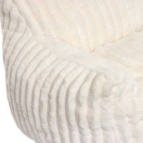 Fauteuil côtelé compressé - muzi Blanc 3 - vertbaudet enfant 