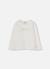 T-shirt fille en maille avec message Blanc 2 - vertbaudet enfant 