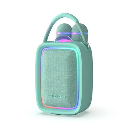 Enceinte & karaoké lumineuse - singy party bleu Vert d'eau 1 - vertbaudet enfant 