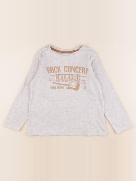 Tee-shirt - 6 ans Gris 1 - vertbaudet enfant 