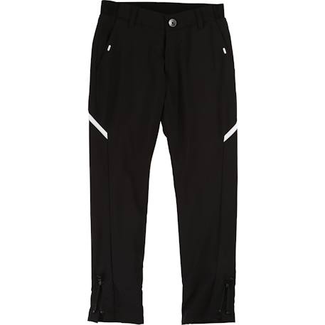 Pantalon garçon en laine Noir/blanc 2 - vertbaudet enfant 